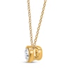Thumbnail Image 2 of KAY Lab-Grown Diamonds Round-Cut Bezel-Set Solitaire Necklace 1/5 ct tw 10K Yellow Gold 18" (F/VS2)
