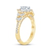 Thumbnail Image 2 of Monique Lhuillier Bliss Pear-Shaped Diamond Double Halo Engagement Ring 1-1/4 ct tw 18K Two-Tone Gold