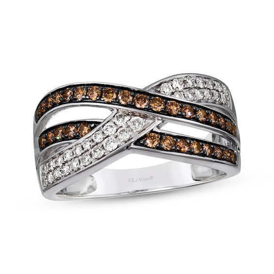 Le Vian Diamond Crossover Ring 5/8 ct tw 14K Vanilla Gold