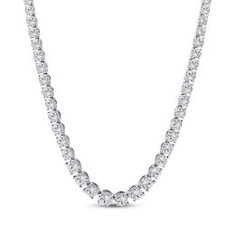 KAY Lab-Grown Diamonds Riviera Necklace 21 ct tw 14K White Gold 17.5"