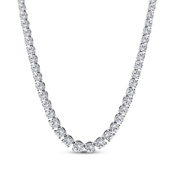 KAY Lab-Grown Diamonds Riviera Necklace 21 ct tw 14K White Gold 17.5"