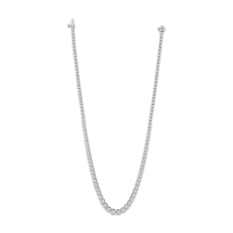 Main Image 2 of KAY Lab-Grown Diamonds Riviera Necklace 21 ct tw 14K White Gold 17.5"