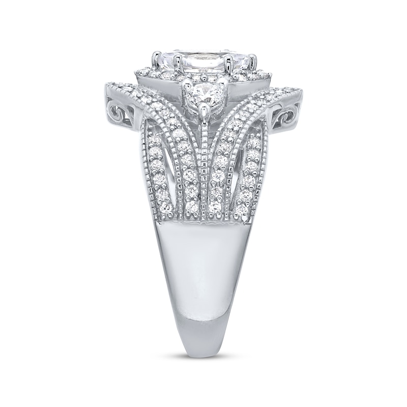 Adore Marquise-Cut & Round-Cut Diamond Engagement Ring 1 ct tw 14K White Gold