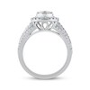 Thumbnail Image 2 of Multi-Diamond Center Oval Frame Engagement Ring 1 ct tw 10K White Gold