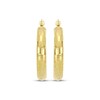 Thumbnail Image 2 of Italian Brilliance Diamond-Cut Disco Hoop Earrings 14K Yellow Gold 15mm