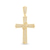 Thumbnail Image 1 of Men's KAY Lab-Grown Diamonds Draped Cross Charm 3 ct tw 10K Yellow Gold