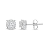 Thumbnail Image 0 of Lab-Created Diamonds by KAY Halo Stud Earrings 1 ct tw 10K White Gold