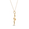 Thumbnail Image 2 of Textured Snake Necklace 14K Yellow Gold 18"