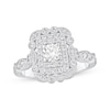 Thumbnail Image 1 of Adore Round-Cut Diamond Double Halo Engagement Ring 3/4 ct tw 14K White Gold