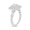 Thumbnail Image 2 of Adore Round-Cut Diamond Double Halo Engagement Ring 3/4 ct tw 14K White Gold