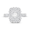 Thumbnail Image 3 of Adore Round-Cut Diamond Double Halo Engagement Ring 3/4 ct tw 14K White Gold