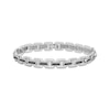 Thumbnail Image 1 of Men's Black Diamond Link Bracelet 1 ct tw Sterling Silver 8.5"
