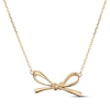 Thumbnail Image 1 of Bow Necklace 10K Yellow Gold 18"