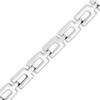 Thumbnail Image 2 of 5mm Stampato Chain Bracelet Hollow Sterling Silver Gold 8.5"
