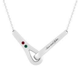 Love + Be Loved Birthstone Couple's Necklace