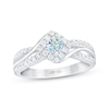 Thumbnail Image 1 of THE LEO First Light Diamond Princess-Cut Engagement Ring 5/8 ct tw 14K White Gold