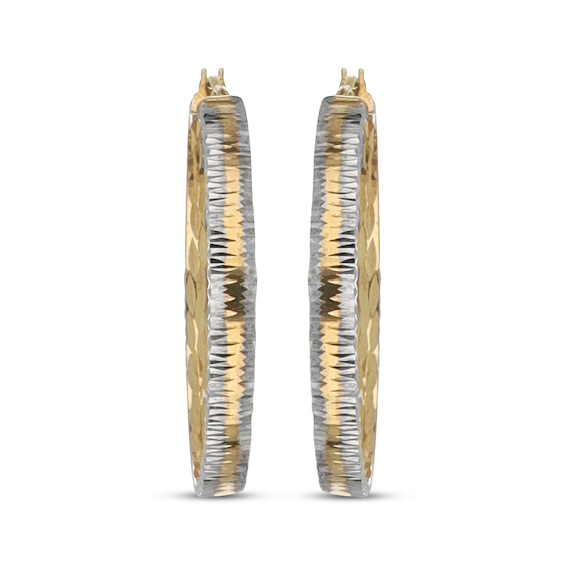 Hoop Earrings 14K Yellow Gold 25mm