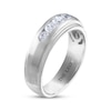 Men’s THE LEO Diamond Round-Cut Wedding Band 3/4 ct tw 14K White Gold