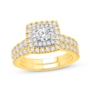 Round-Cut Diamond Halo Bridal Set 1-5/8 ct tw 14K Two-Tone Gold