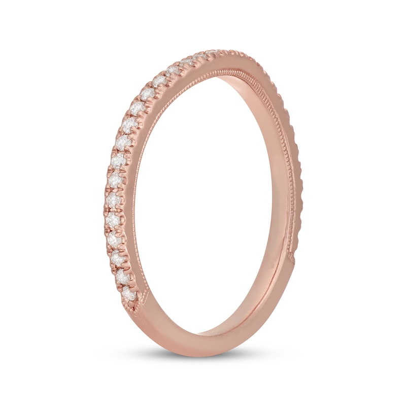 Main Image 2 of Neil Lane Diamond Contoured Wedding Band 1/5 ct tw 14K Rose Gold