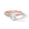 Thumbnail Image 3 of Neil Lane Artistry Oval-Cut Lab-Grown Diamond Engagement Ring 1-1/3 ct tw 14K Rose Gold