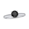 Thumbnail Image 1 of Black Diamond Solitaire Ring 1 ct tw 14K White Gold