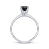 Thumbnail Image 3 of Black Diamond Solitaire Ring 1 ct tw 14K White Gold