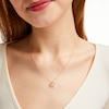 Thumbnail Image 5 of Diamond Plumeria Flower Necklace 1/10 ct tw 10K Yellow Gold 18"
