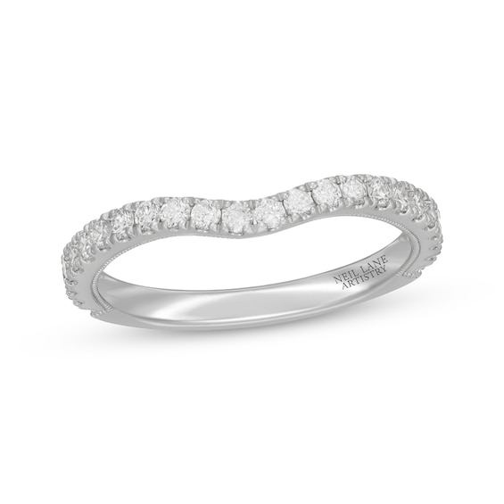 Neil Lane Artistry Lab-Grown Diamond Contour Wedding Band 1/2 ct tw 14K White Gold