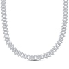 Thumbnail Image 1 of Men's Diamond Spike Link Chain Necklace 2 ct tw Sterling Silver 22"