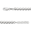 Thumbnail Image 4 of Bead Chain Necklace 5mm Solid Sterling Silver 18"