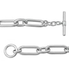 Thumbnail Image 3 of Paperclip Chain Toggle Bracelet Semi-Solid Sterling Silver 8"