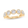Thumbnail Image 1 of Adore Lab-Grown Diamonds Seven-Stone Bezel-Set Anniversary Ring 2 ct tw 14K Yellow Gold
