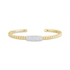 Thumbnail Image 1 of STUDIO BY KAY Multi-Diamond Chain Link Cuff Bangle Bracelet 1/3 ct tw 24K Gold Vermeil Sterling Silver