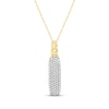 Thumbnail Image 1 of STUDIO BY KAY Multi-Diamond Chain Link Necklace 1/3 ct tw 24K Yellow Gold Vermeil Sterling Silver 18"