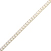 Thumbnail Image 2 of White Lab-Created Sapphire Line Bracelet 18K Yellow Gold-Plated Sterling Silver 7.25"