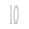 Thumbnail Image 1 of Diamond Inside-Out Hoop Earrings 1 ct tw 10K White Gold