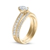 Thumbnail Image 2 of Adore Oval-Cut Diamond Curve Bridal Set 7/8 ct tw 10K Yellow Gold