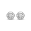 Thumbnail Image 2 of Multi-Diamond Rope Frame Stud Earrings 1/10 ct tw Sterling Silver