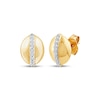 Thumbnail Image 1 of Diamond Oval Stud Earrings 1/10 ct tw 10K Yellow Gold