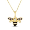 Thumbnail Image 1 of Le Vian Diamond Bee Necklace 1/8 ct tw 14K Honey Gold 19"