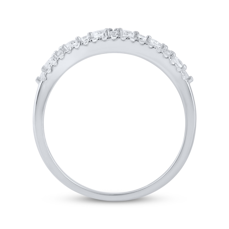 Main Image 3 of Diamond Anniversary Ring 1/2 ct tw 10K White Gold