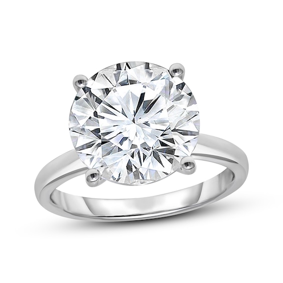 Lab-Grown Diamonds Round-Cut Solitaire Engagement Ring 6 ct tw 14K White Gold (F/SI2)