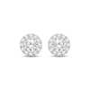 Thumbnail Image 2 of KAY Lab-Grown Diamonds Halo Stud Earrings 3 ct tw 10K White Gold