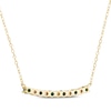 Thumbnail Image 3 of KAY Lab-Grown Diamonds Lab-Created Emerald Smile Necklace 3/8 ct tw 10K Yellow Gold 16"