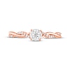 Thumbnail Image 3 of Adore Round-Cut Diamond Twist Engagement Ring 1/8 ct tw 10K Rose Gold