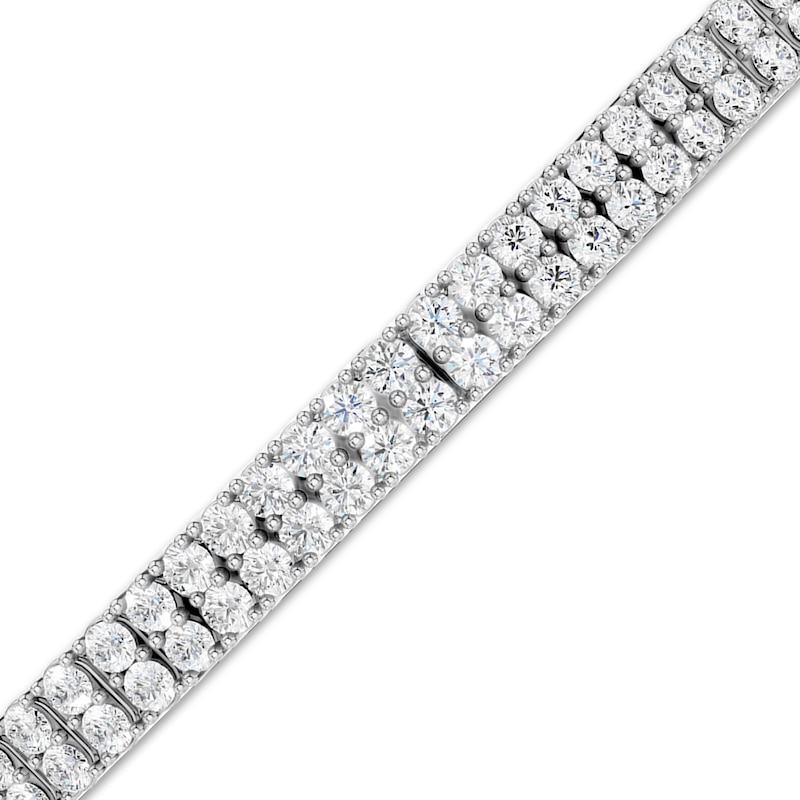 Main Image 2 of KAY Lab-Grown Diamonds Men's Bracelet 7 ct tw Sterling Silver 8.5"
