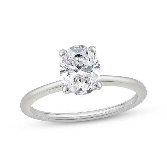 Adore Lab-Grown Diamonds Solitaire Ring 1 ct tw Oval-cut 14K White Gold (F/VS2)
