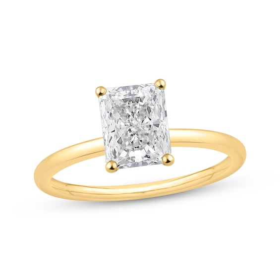 Adore Lab-Grown Diamonds Radiant-Cut Solitaire Engagement Ring 1 ct tw 14K Yellow Gold (F/VS2)