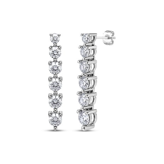 KAY Lab-Grown Diamonds Vertical Drop Earrings 2 ct tw 10K White Gold